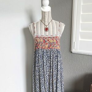 Copy- Natural Life boho floral Cotton MAXI dress 💐